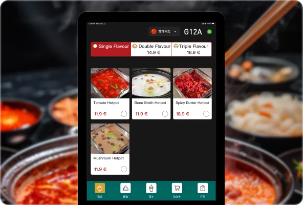 Menu hot pot